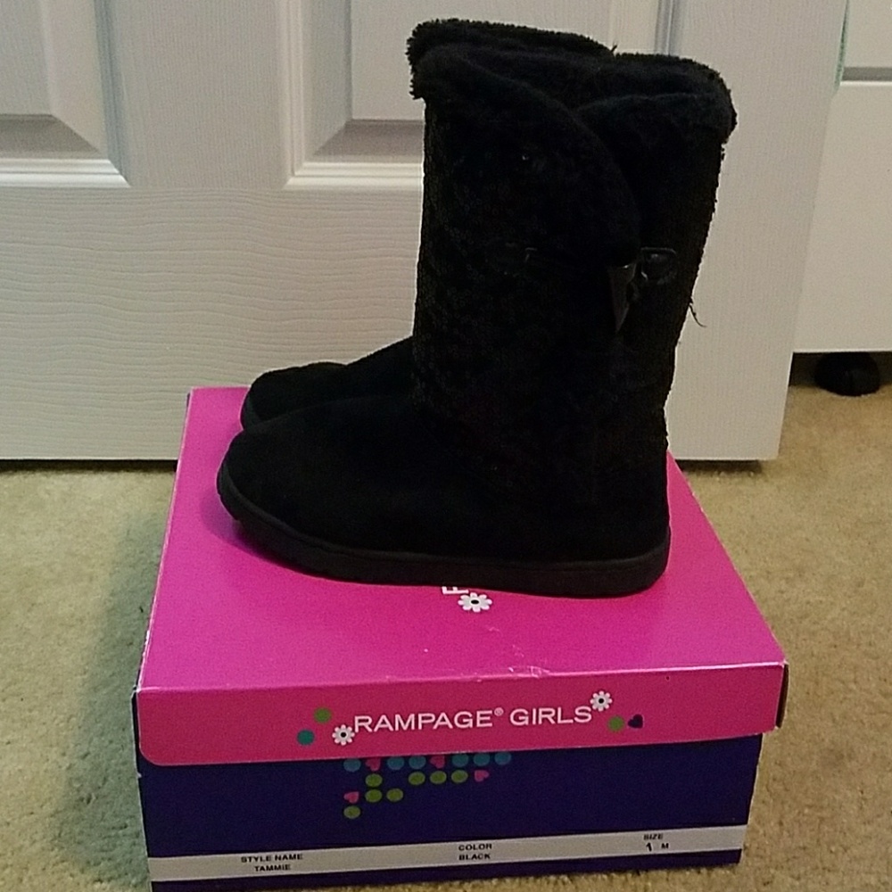 ✴️Black Sequins Boots✴️